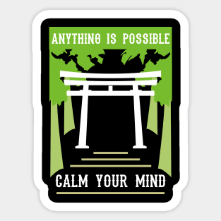 anything is possible calm your mind recolor 07 Sticker